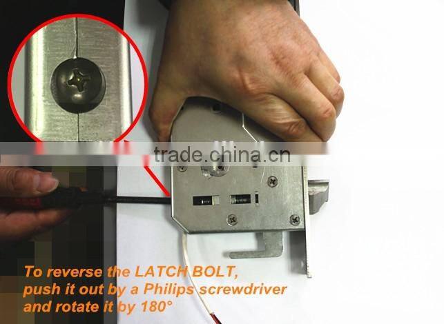 60mm Backset & 68mm CC Distance, Security Door Fingerprint/IC Card/Coded Lock Electronic Lock Body 6068ESK,