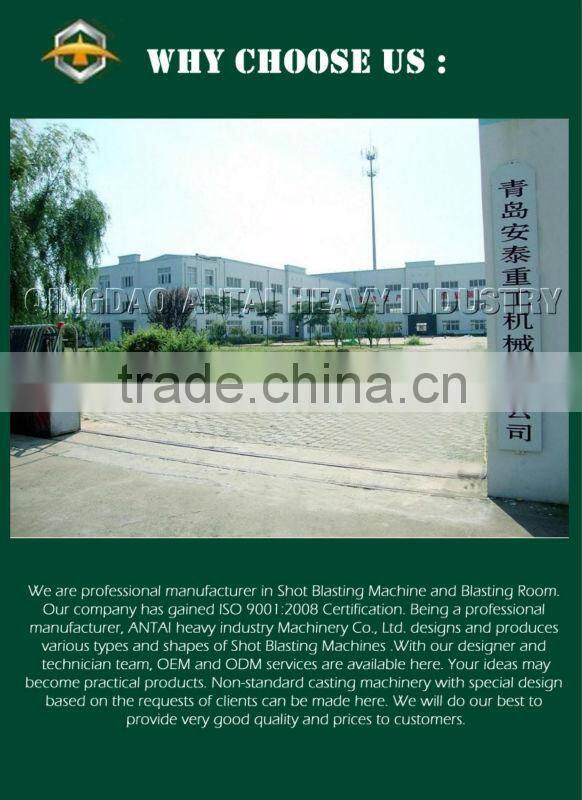 Q69 series pass-through type steel plate and H beam cleaning shot blast machine