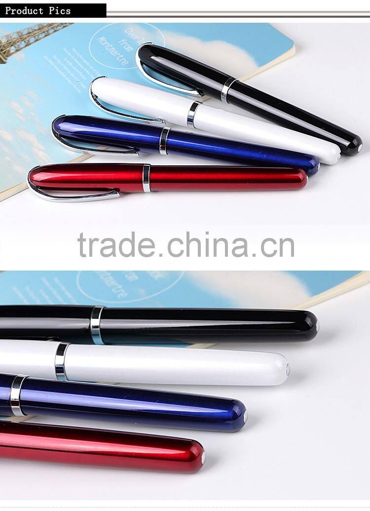2016 promotional premium pens metal roller pen with metal cap
