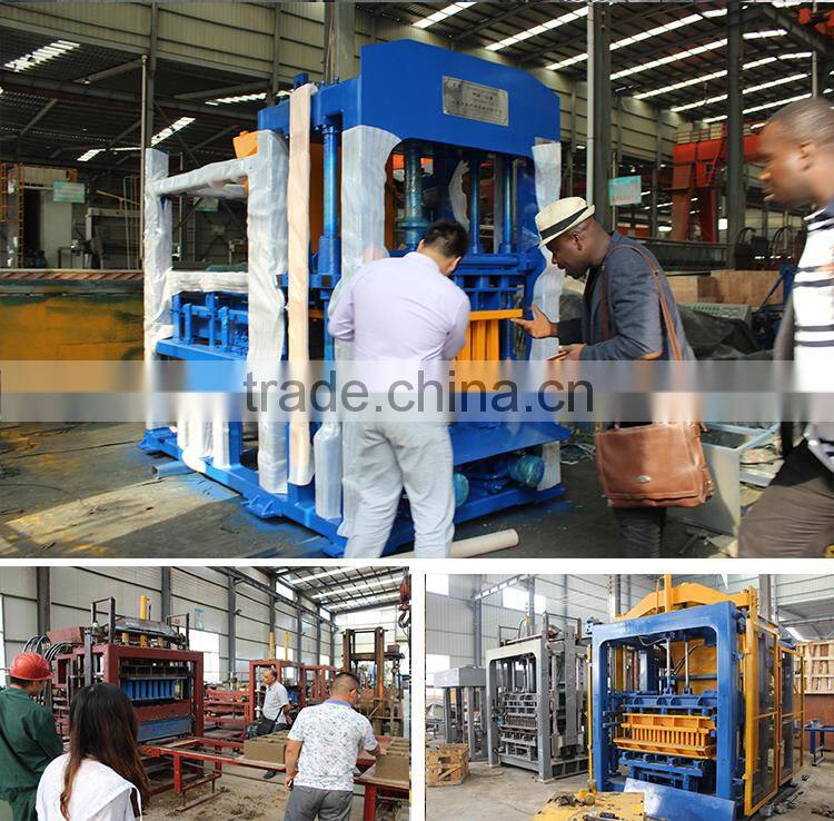 WANTE MACHINERY QT8-15 Fully-auto concrete interlock brick machine line