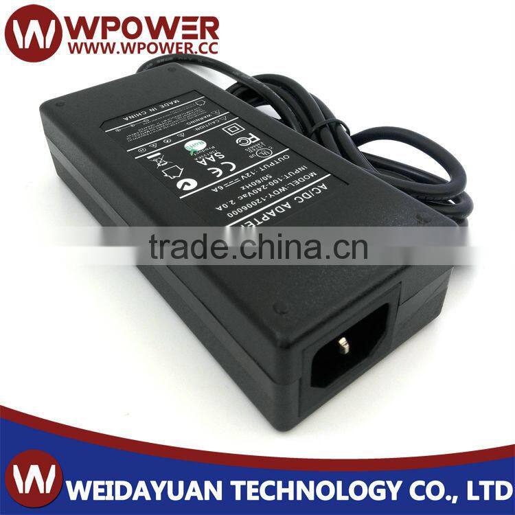 220v ac dc 12v 6a power adapter power supply desktop 72w 12v 6a