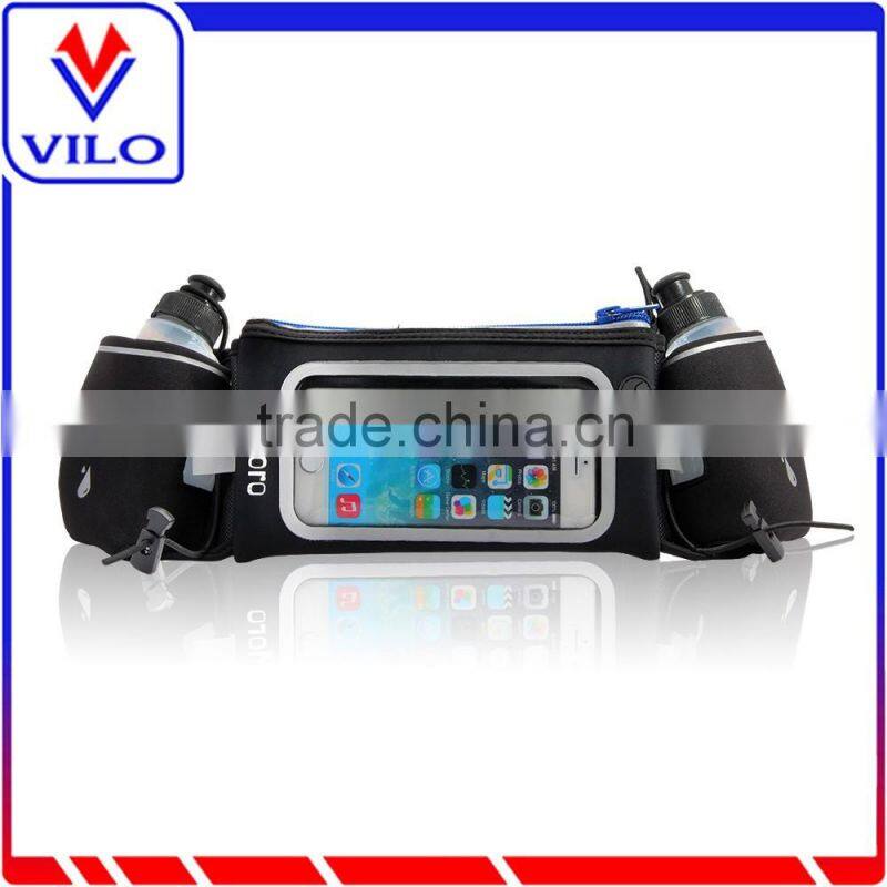 2016 hydration belt with water bottle holders / waist bag / running belt