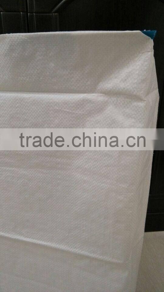 Square bottom pp woven bag with valve port