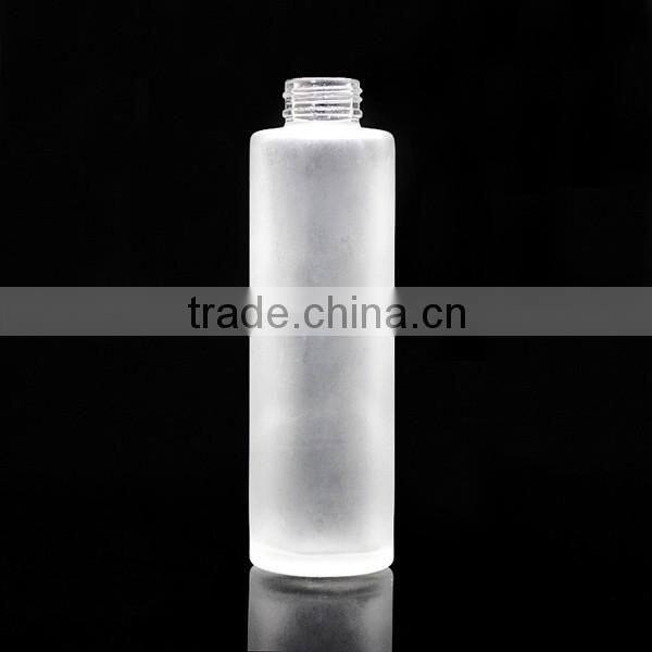 large volume 100ml clear lotion glass bottle with cap