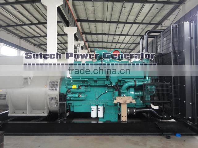 High quality 1500Kva diesel generator powered by Cummins KTA50-GS8 engine, Containerized type or Open type