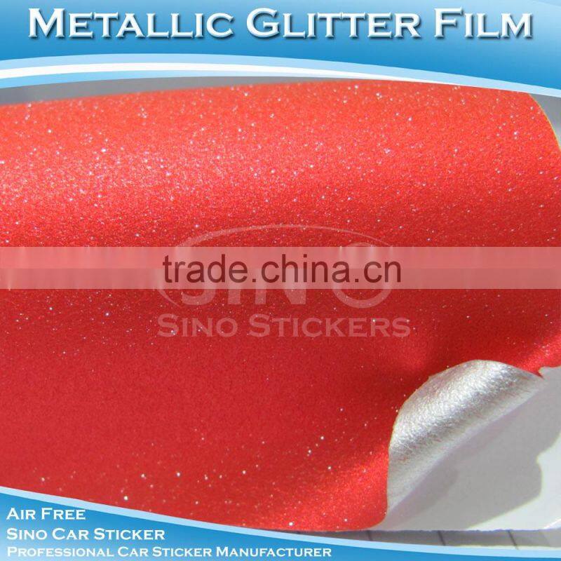 SINO 5FTx65FT Air FREE Top Quality Metallic Brush Blue Auto Vinyl Sticker