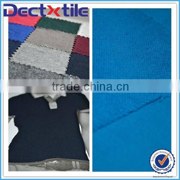 well made 32S combed knitted cotton fabric for interloop and hoodies