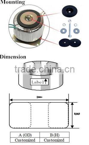 220V 230V 110V 130V 120V Medical Isolation Ring Transformer, Toroidal Transformer 12V 50A 60A