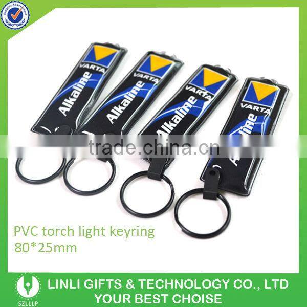 Brand Name Cheap Custom Led PVC Keyring for Football