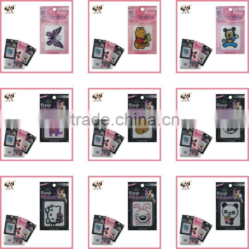 glitter window stickers/glitter body sticker/glitter christmas sticker