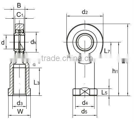 Rod End - SIL...ES 2RS/GIL..DO 2RS/EJL..2RS/SAIL..ES 2RS rod end 5mm