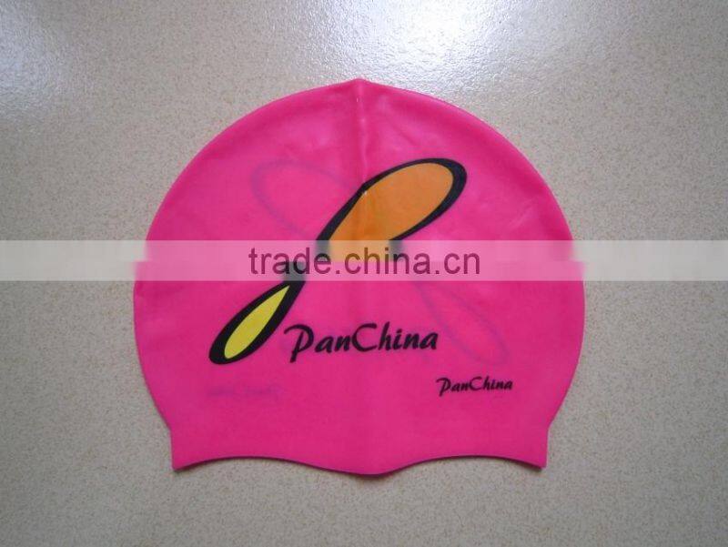 2014 hot selling lovely high quality silicone diving caps