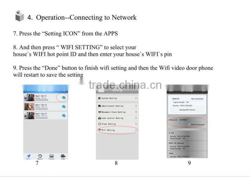 Full Duplex Audio Video Door Phone Door Bell Monitoring Outdoor Bell Wireless Smart IP doorbell