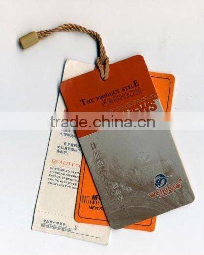 hang tag for clothing, paper hang tag for clothing