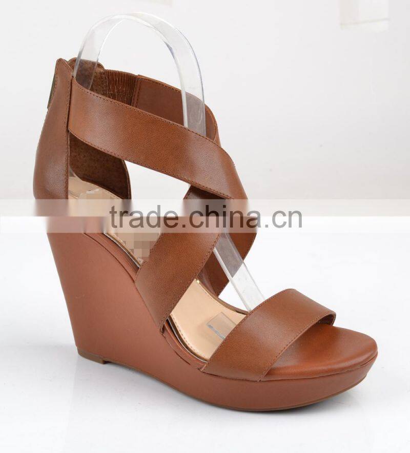 Latest design girls wedge sandal women shoes fashion wedge women sandals shoes 2014