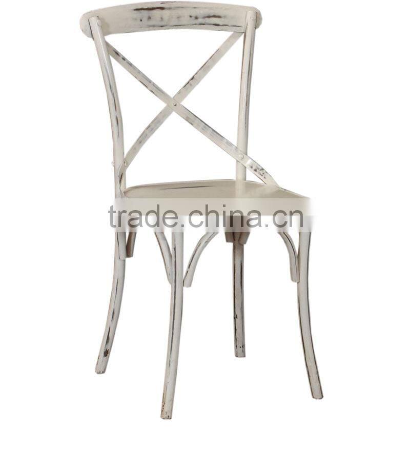 X CROSS METAL DINING CHAIR , INDUSTRIAL JODHPUR METAL DINING CHAIR