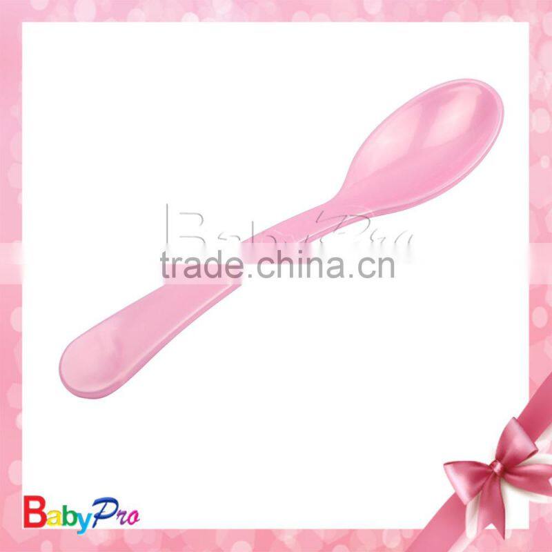 alibaba supplier promotional wholesale baby products eco-friendly material colorful designs plastic spoon baby spoon