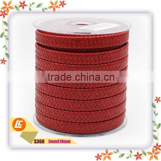 Mens Friendship Flat Braiding Machine Leather Cord 11mm