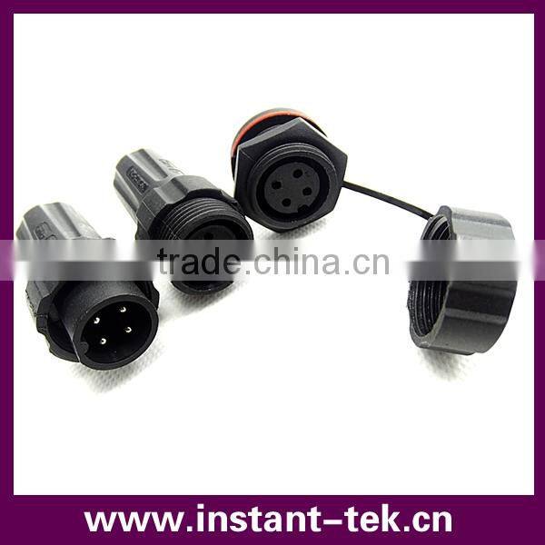 INST M22D IP68 4pin metal waterproof connector