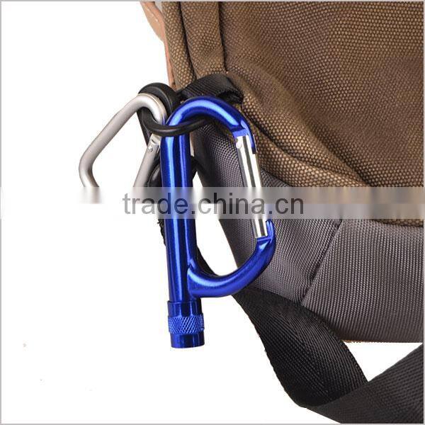 Promotional Big Aluminum Carabiner with LED light