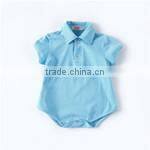 Hot sale bamboo cotton spandex fabric baby bamboo romper with custom logo