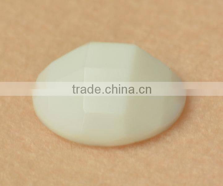 china beads factory price white round 8mm without hole glass beads stone