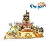 3d paper car models foam puzzle toy car for children