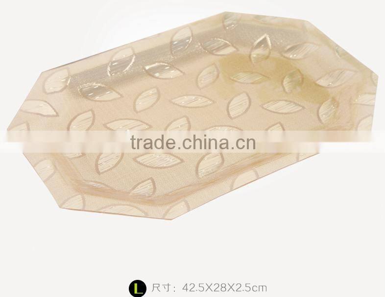 BPA free food safe acrylic fruit plate dry fruit plate