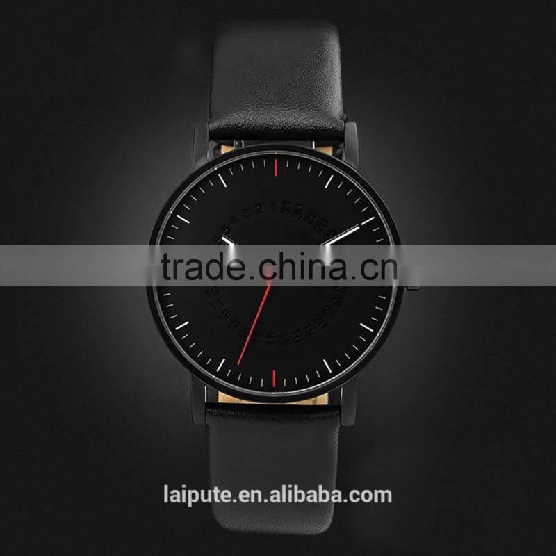 2016 montre Men sapphire vogue black business stainless steel watch 3ATM