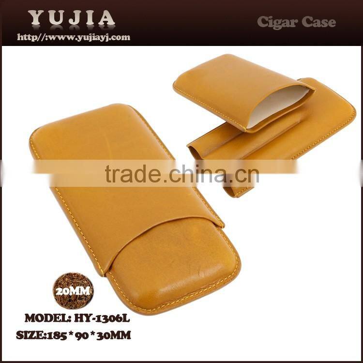 Classics 3 Tubes portable leather cigar case cigar tube have good packing