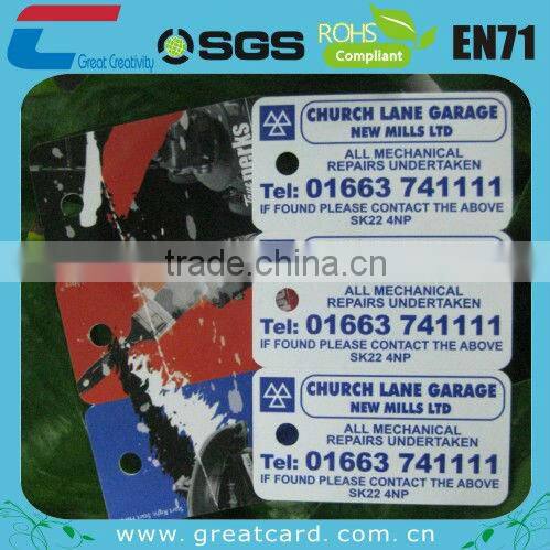 Triple 54*28mm Key Tag Card breakable