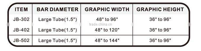 Fabric backdrop Display