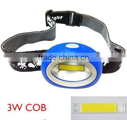 Professional Lighting For Camping Cycling Riding Night Fishing Water & Shock Resistant 3 Brightness Choice 3W COB LED Head Torch