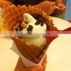 Hot sale stainless steel durable waffle ice cream machine in China