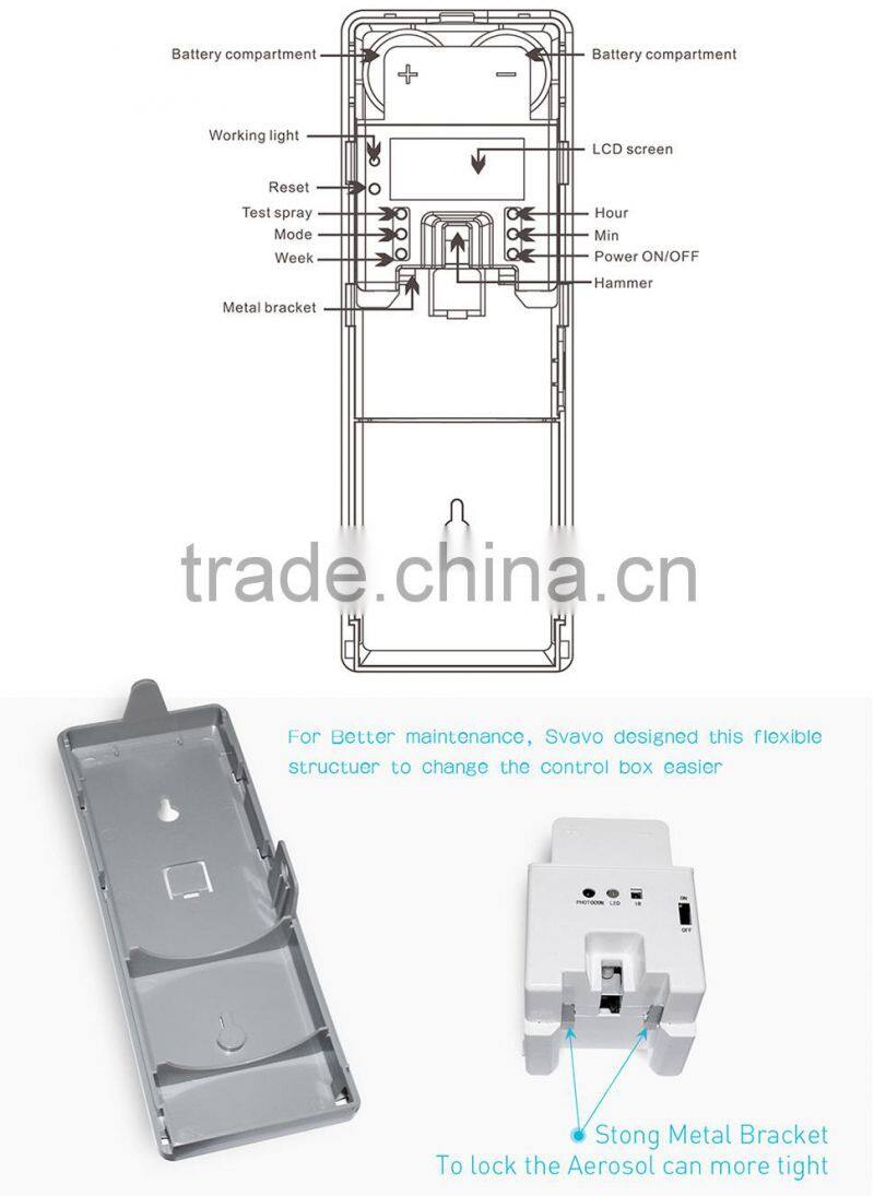 2014 New model LED air freshener dispenser, perfume diffuser