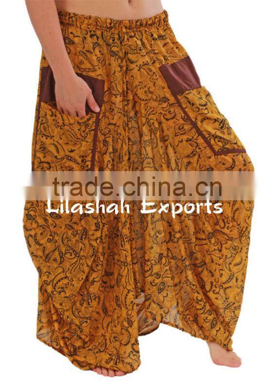 2593 100 % SILK SARI SKIRTS APPAREL beach wear skirts
