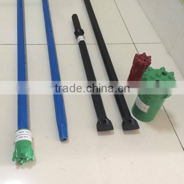 Integral equipment Integral bar Hex19 taper rod and Hex22 integral drill rods