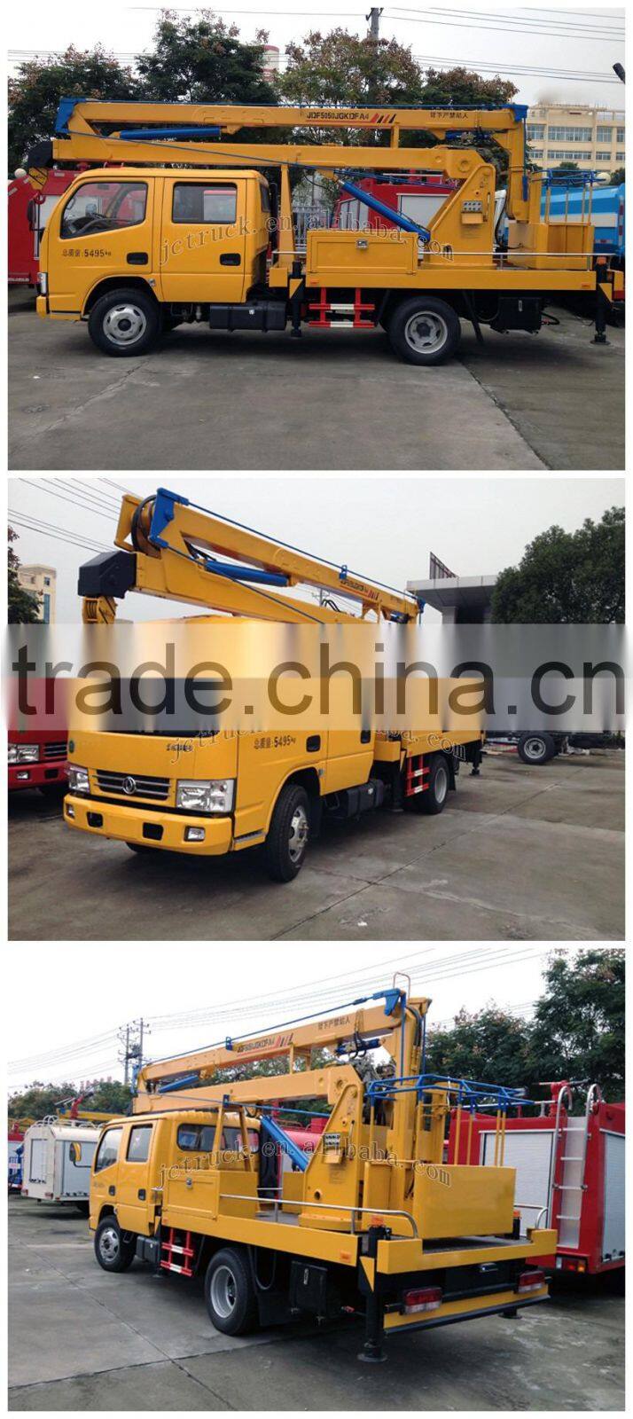 2016 factory 12M dongfeng 12-16M hydraulic aerial cage hot sale