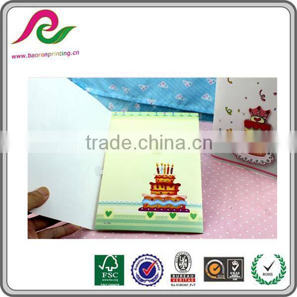 Handmade custom birthday greeting card with happy birthday song