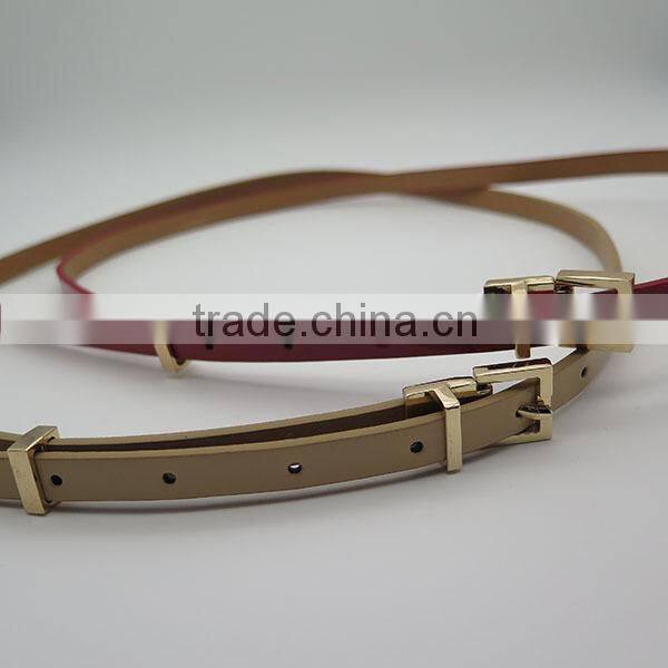 Simple skinny belt for jeans and dress