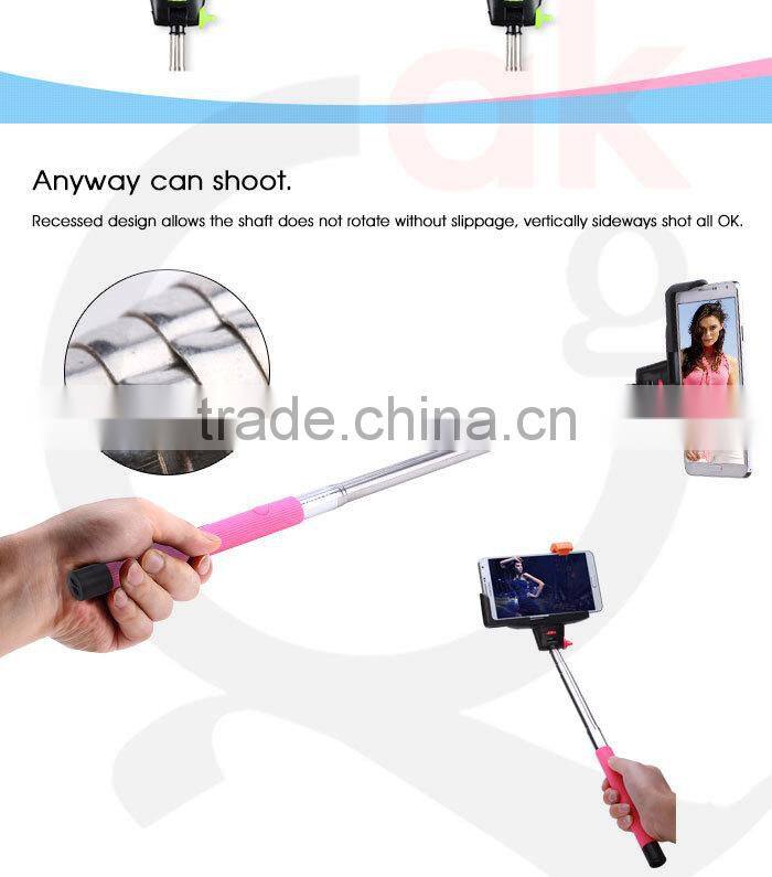 Upgrade Version Z07-5 Hot-Sale Wireless Bluetooth Aluminium Monopod Selfie Stick