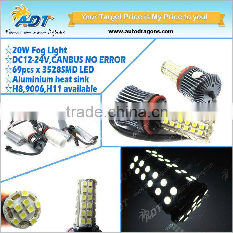 20W 69 SMD LED CANBUS led warning lamp for AUDI