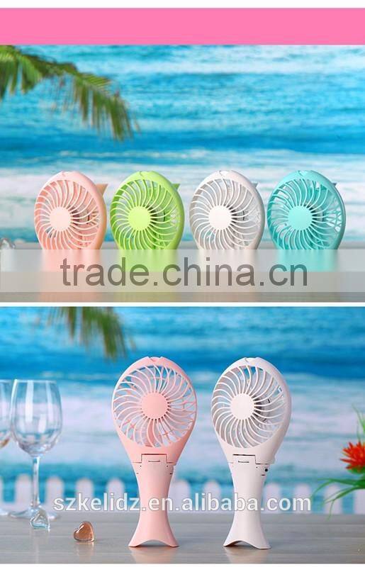 Beauty Fish USB Mini Handheld Fan Rechargeable Portable Desk Fan Outdoor Sport Air Cooler for Hot Weather Cooling Travel Cooling