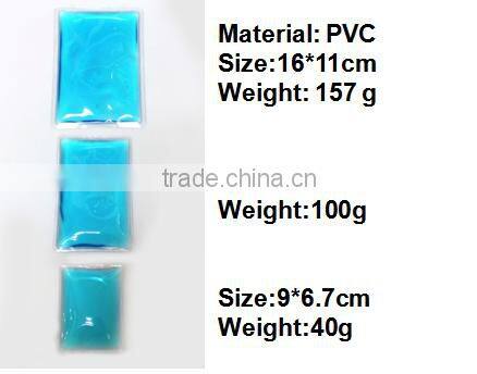 wholesale custom full color print rectangle gel ice pack for body cooler pvc ice pack