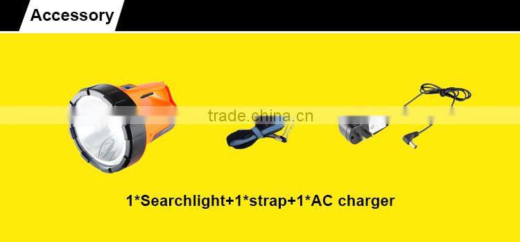 Best quality top selling rechargeable led searchlight long range for camping