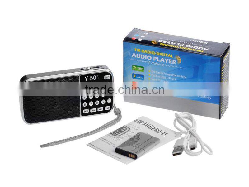 portable pocket mini small digital am fm radio with speaker