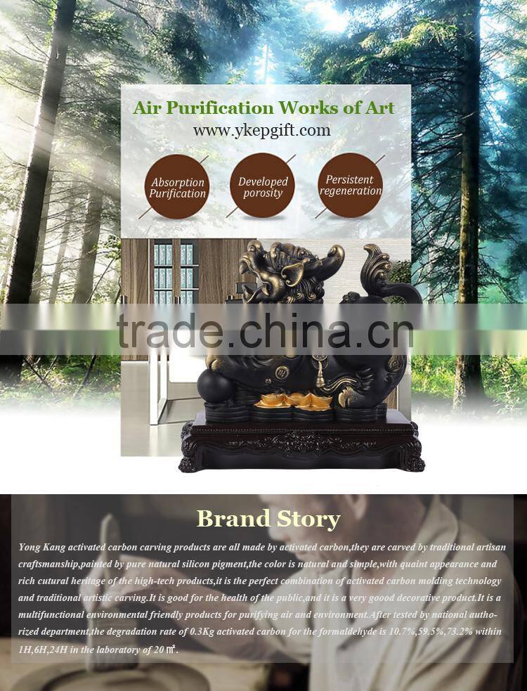 Environmental friendly 3D shape polyresin religious Pixiu statue for home decoration