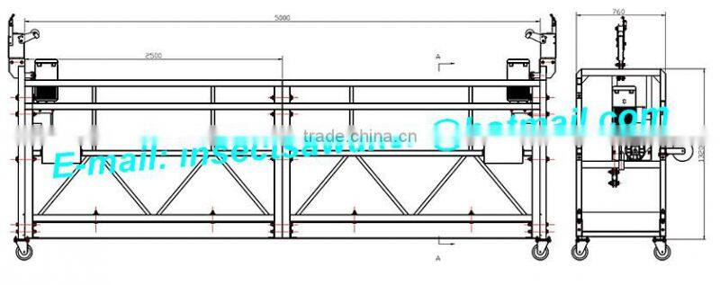 ZLP100,500,630,800 Powered Suspended Platform