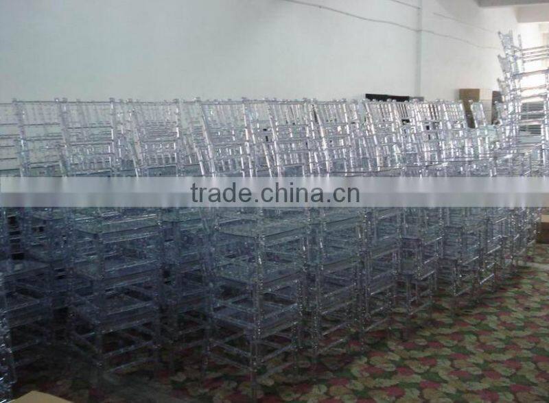 Wholesale China Stacking Clear Acrylic Chivari Chair/Wedding Tiffany Chair
