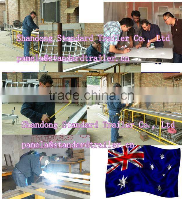 2 Horse Float Angle Load Deluxe Camper Float with tyre